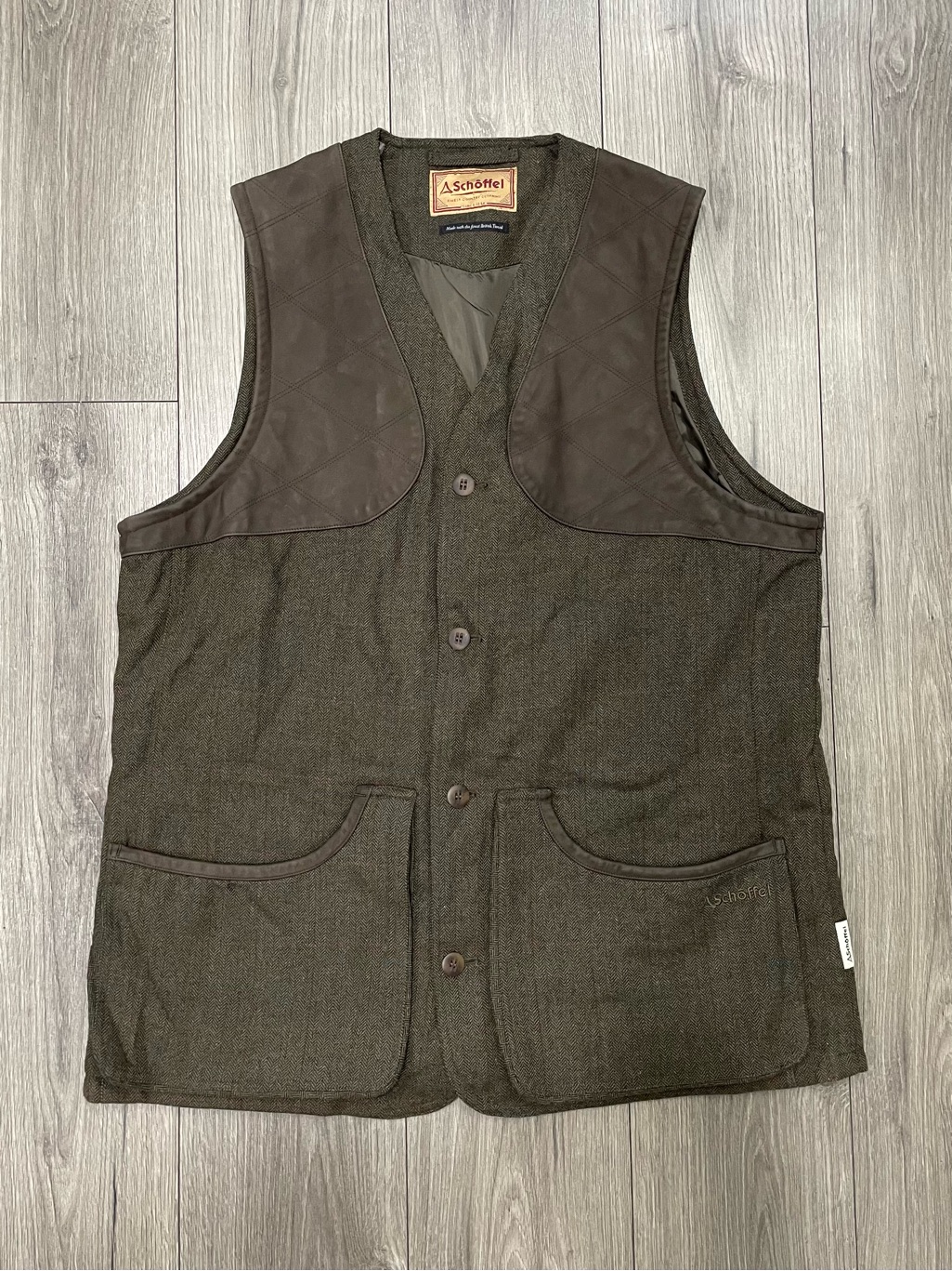 Schoffel Ptarmigan British Tweed Waistcoat Ii Size 48